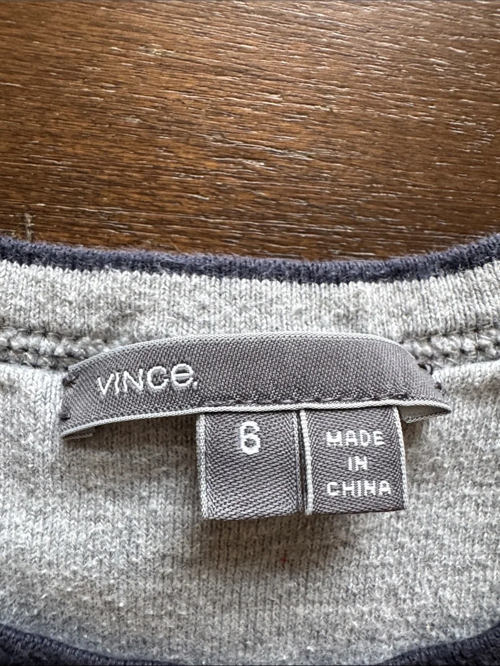 Size 6 Vince waffle knit navy sweatshirt